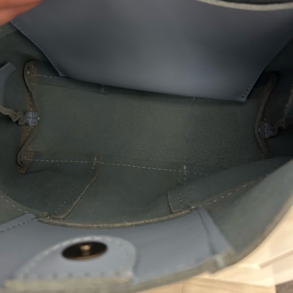 Like New Portland Leather Charolette Crossbody Bag in Glacier Blue - Picture 13 of 13